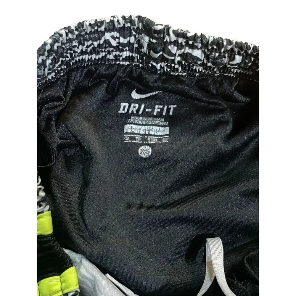 Nike Dri‎ fit Leopard animal print Running activewear Shorts sz XS